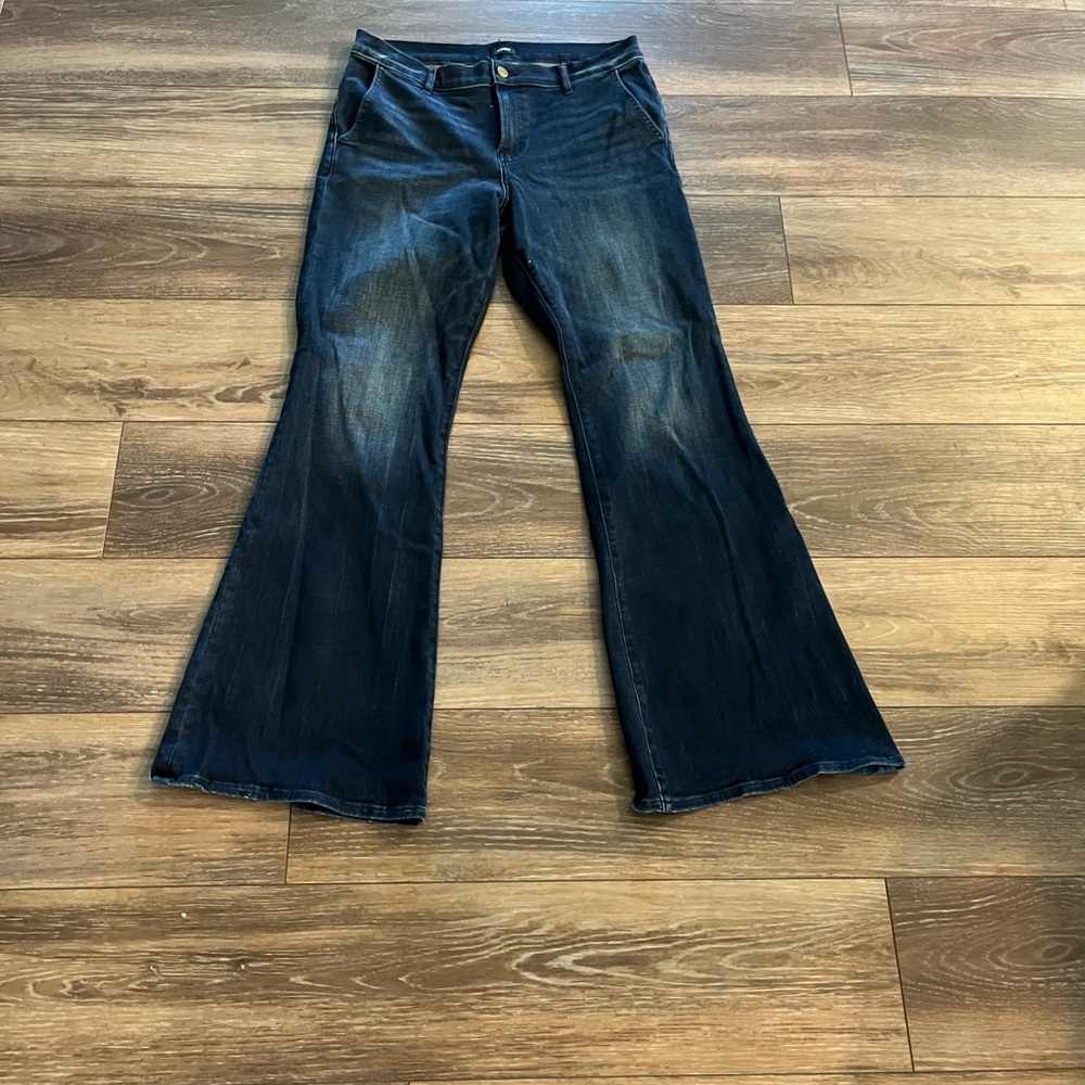 Express Dark Blue Flare Jeans
